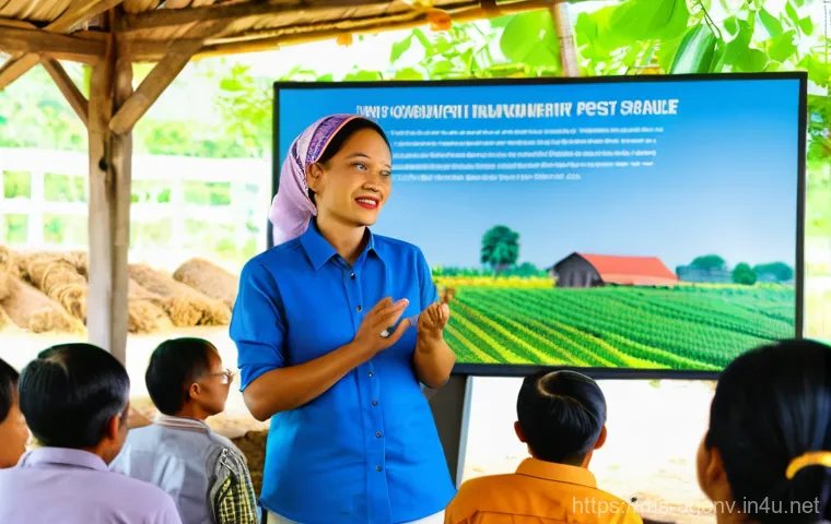 농업환경기술자 자격증 취득 후 해야 할 일 - **Prompt:** A dynamic scene showcasing precision agriculture in a Malaysian rice paddy field. A high...